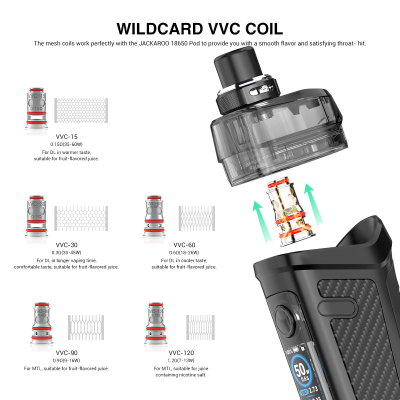 Vandy Vape JACKAROO 18650 POD Kit (Gilding)